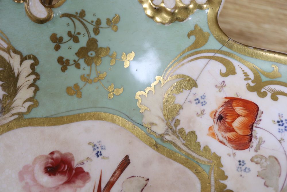 A Victorian porcelain part dinner service